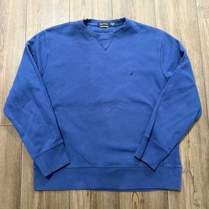 Vintage Nautica Navy Blue Crewneck Sweatshirt Men’s Medium Classic Logo